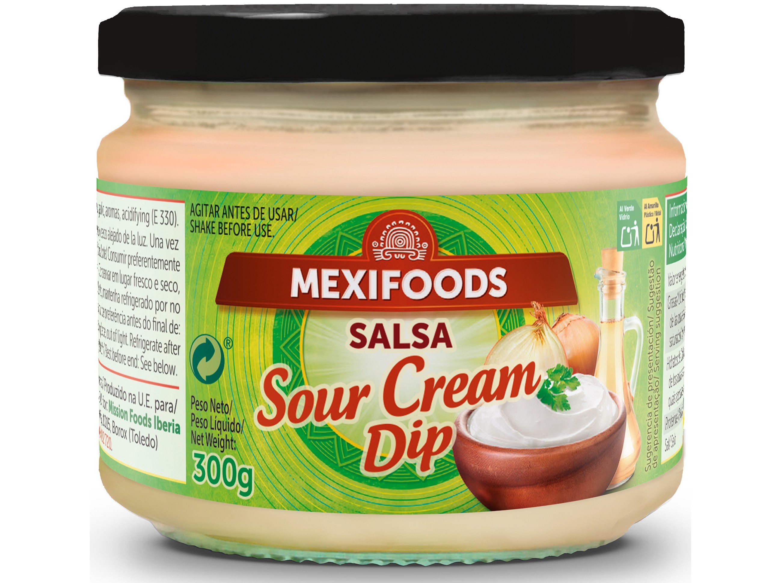 Molho Sour Cream Mexifoods Dip 300g