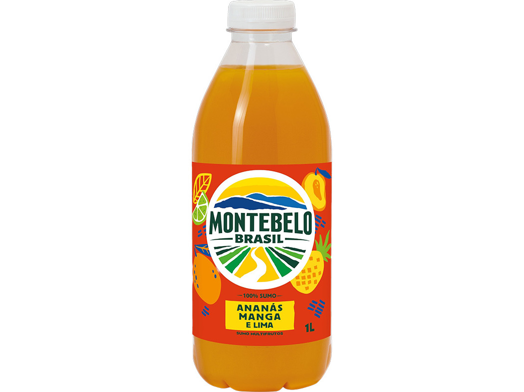 Sumo Montebelo Brasil Ananás Manga E Lima 1l