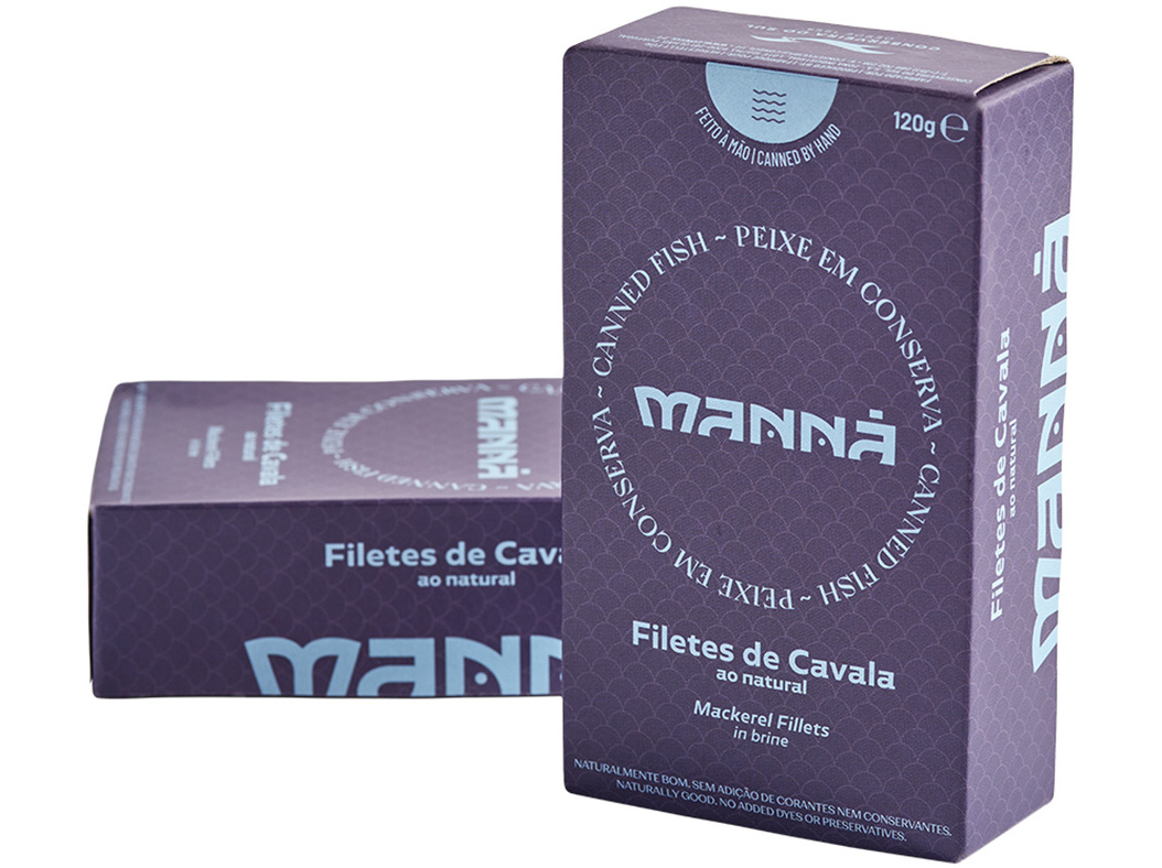 Filete cavala manna ao natural 120(90)g