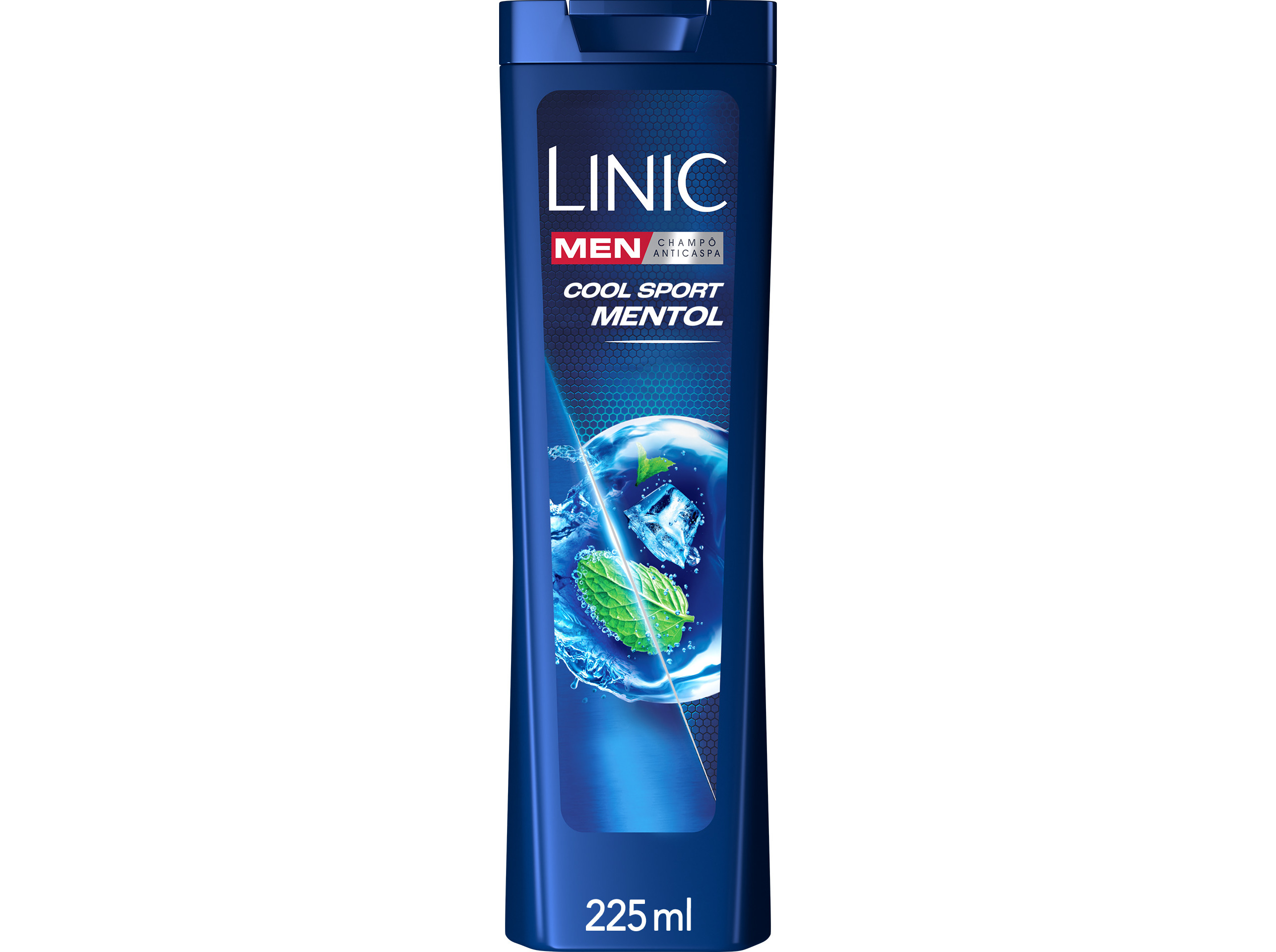 Champô linic anti-caspa men cool sport 225ml