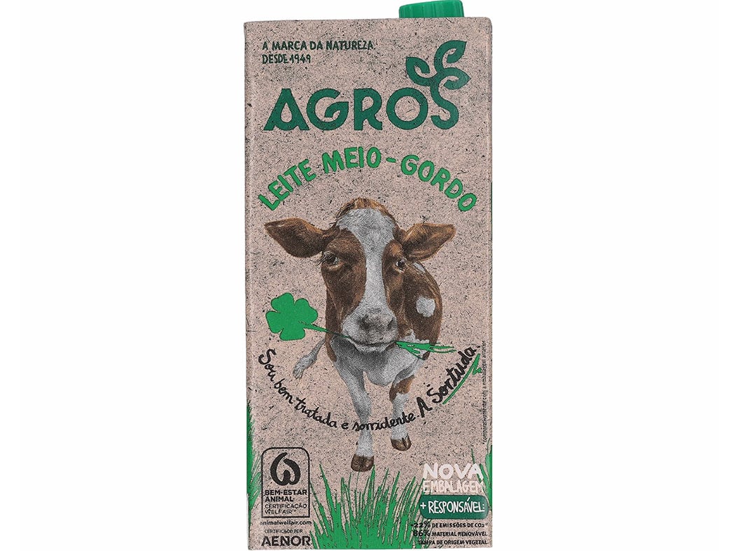 Leite Agros Uht Meio Gordo 1l Agros