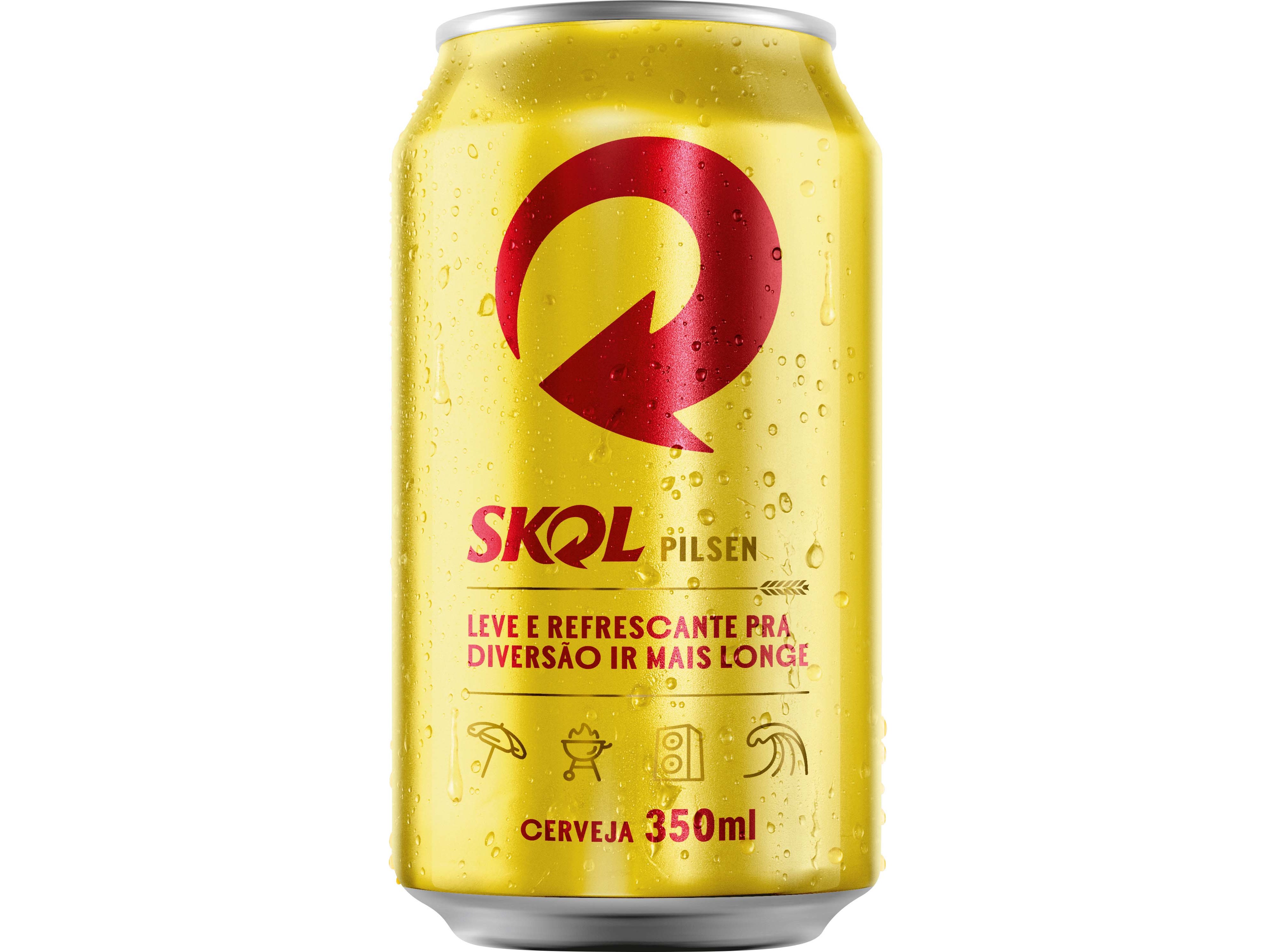 Cerveja Skol Brasil Lata 0.35l Skol