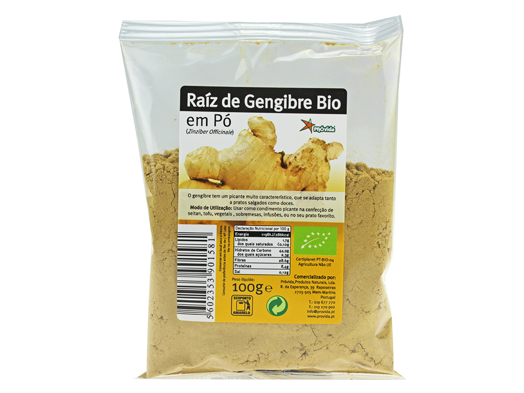 Gengibre provida em pó bio 100g