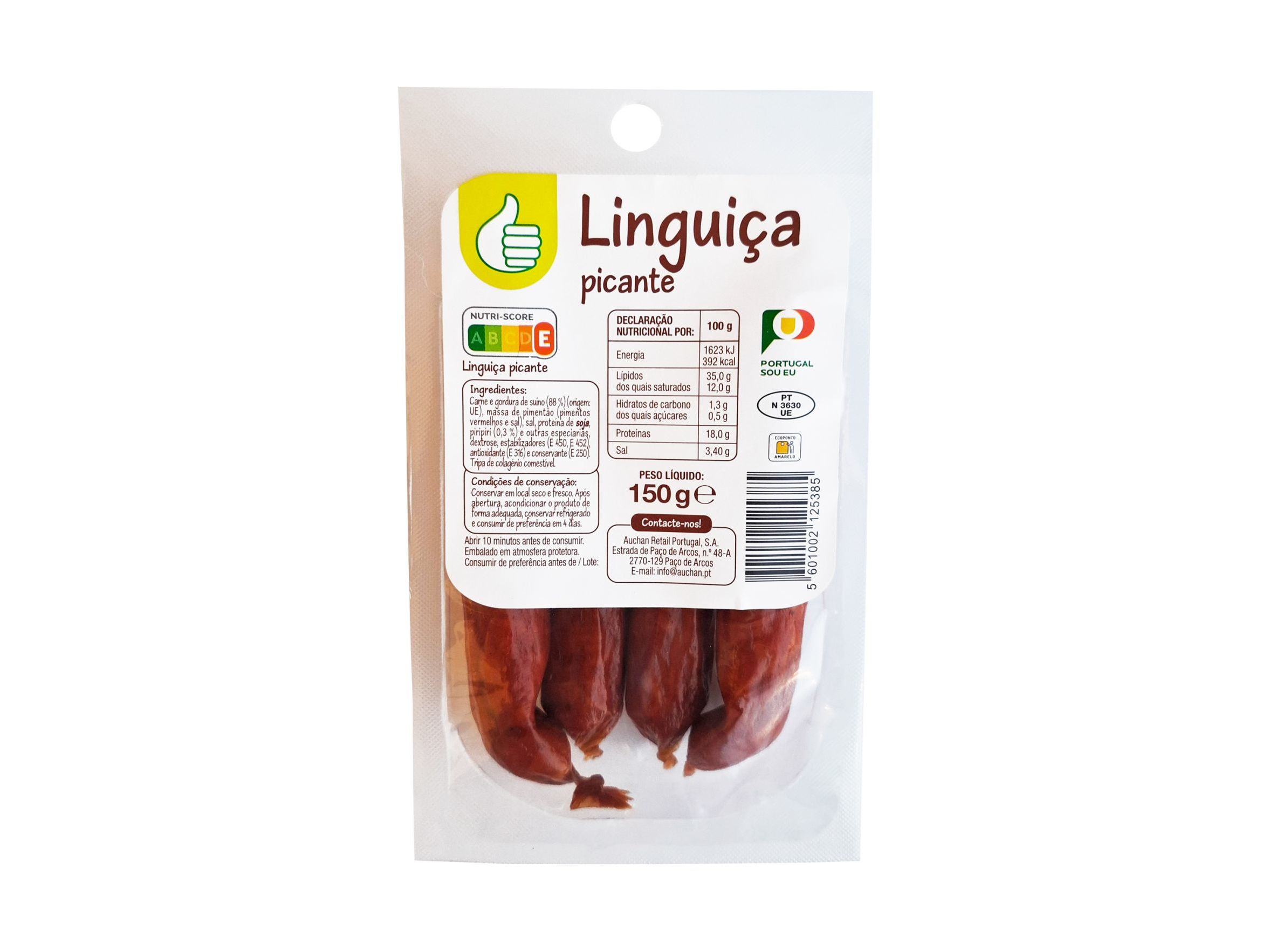 Linguiça Corrente Polegar Picante Kg Polegar
