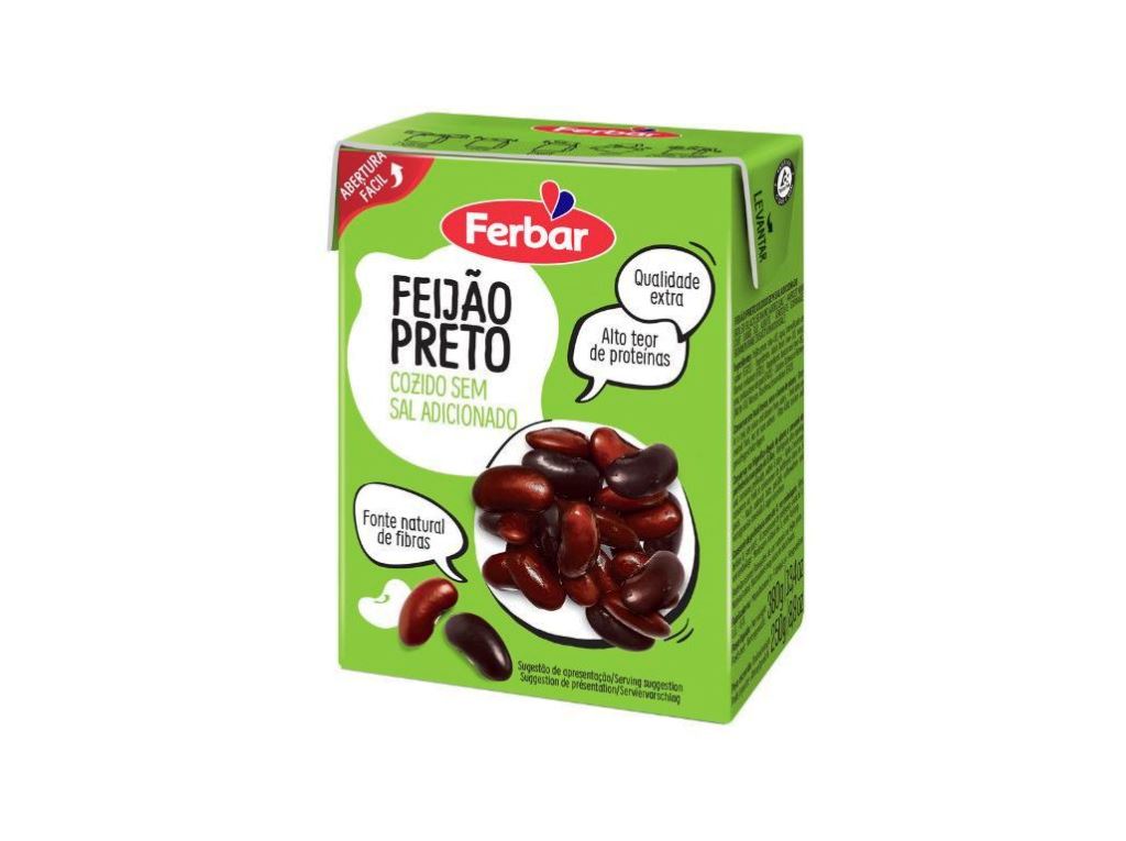 Feijão preto ferbar tetra 380g
