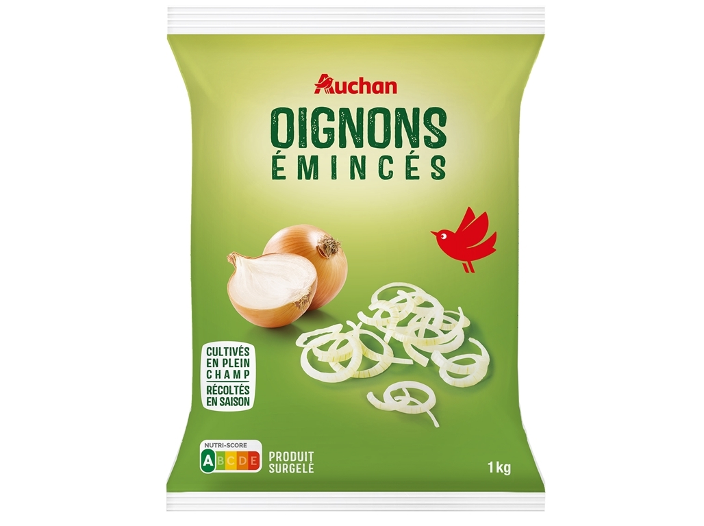 Cebola Auchan Cortada Às Rodelas 1kg Auchan