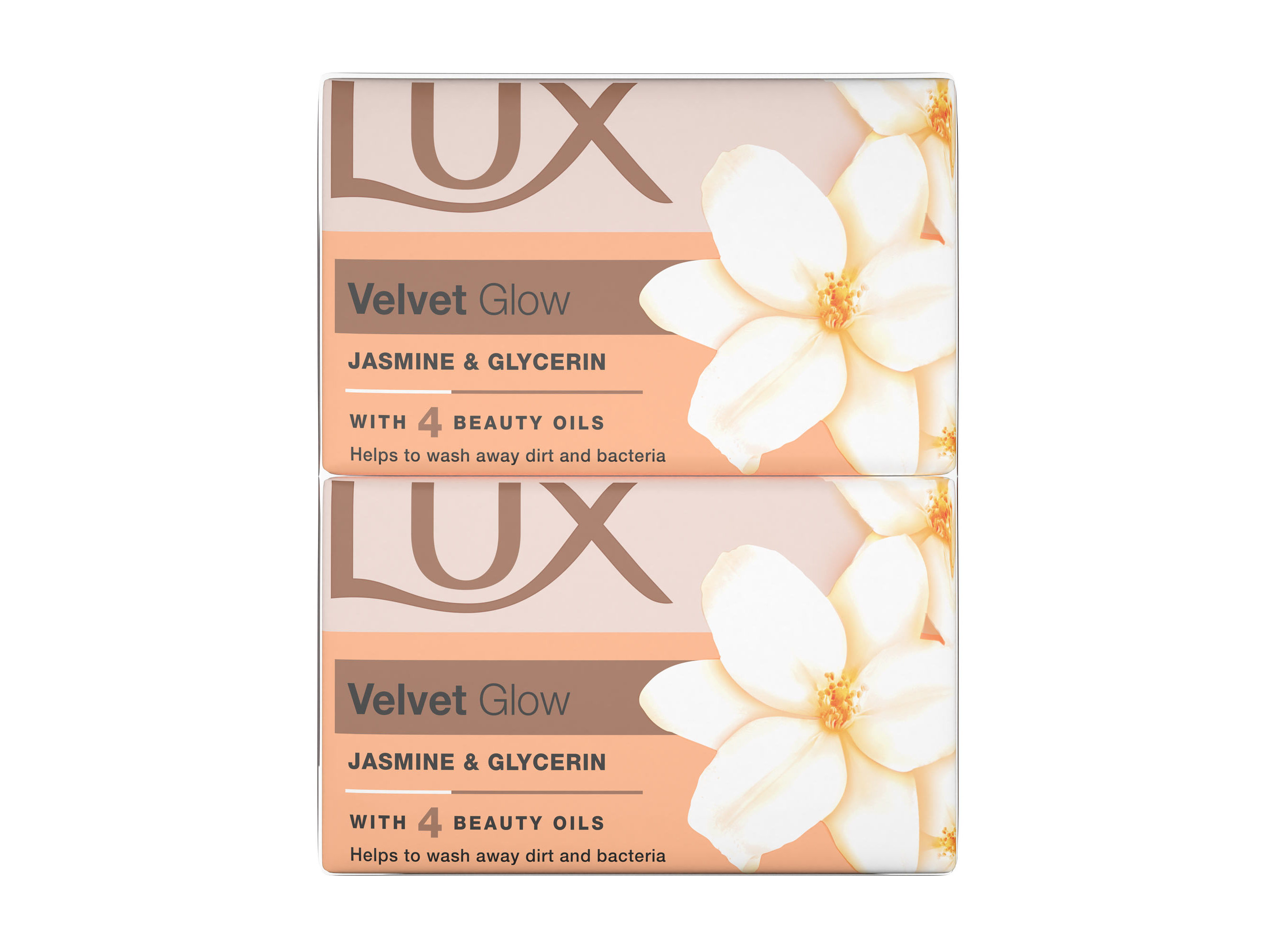 Sabonete sólido lux velvet glow 4x90g