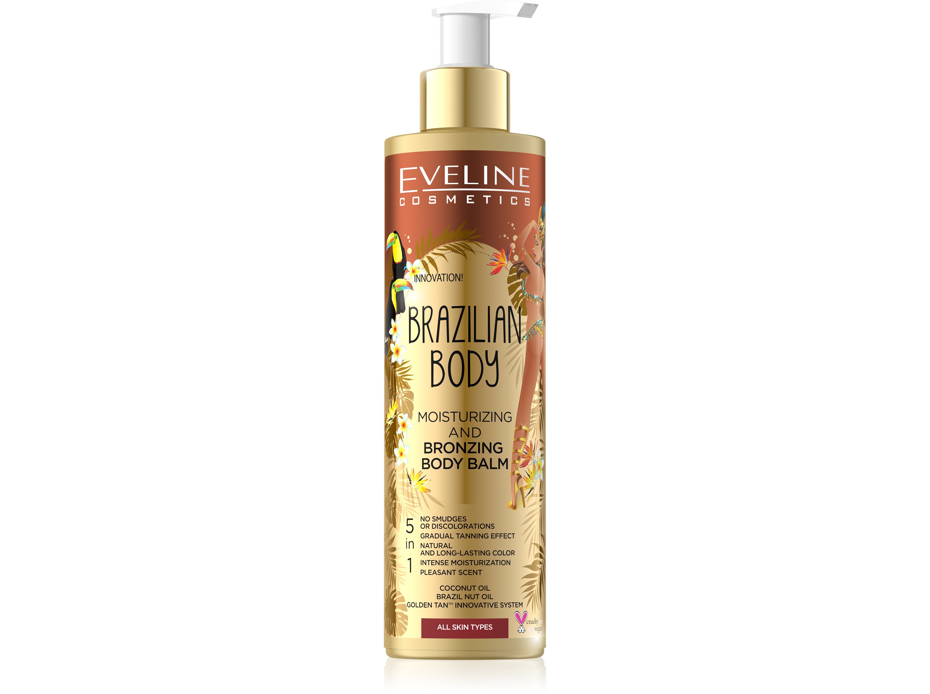 Auto bronzeador eveline bálsamo corpo 200 ml