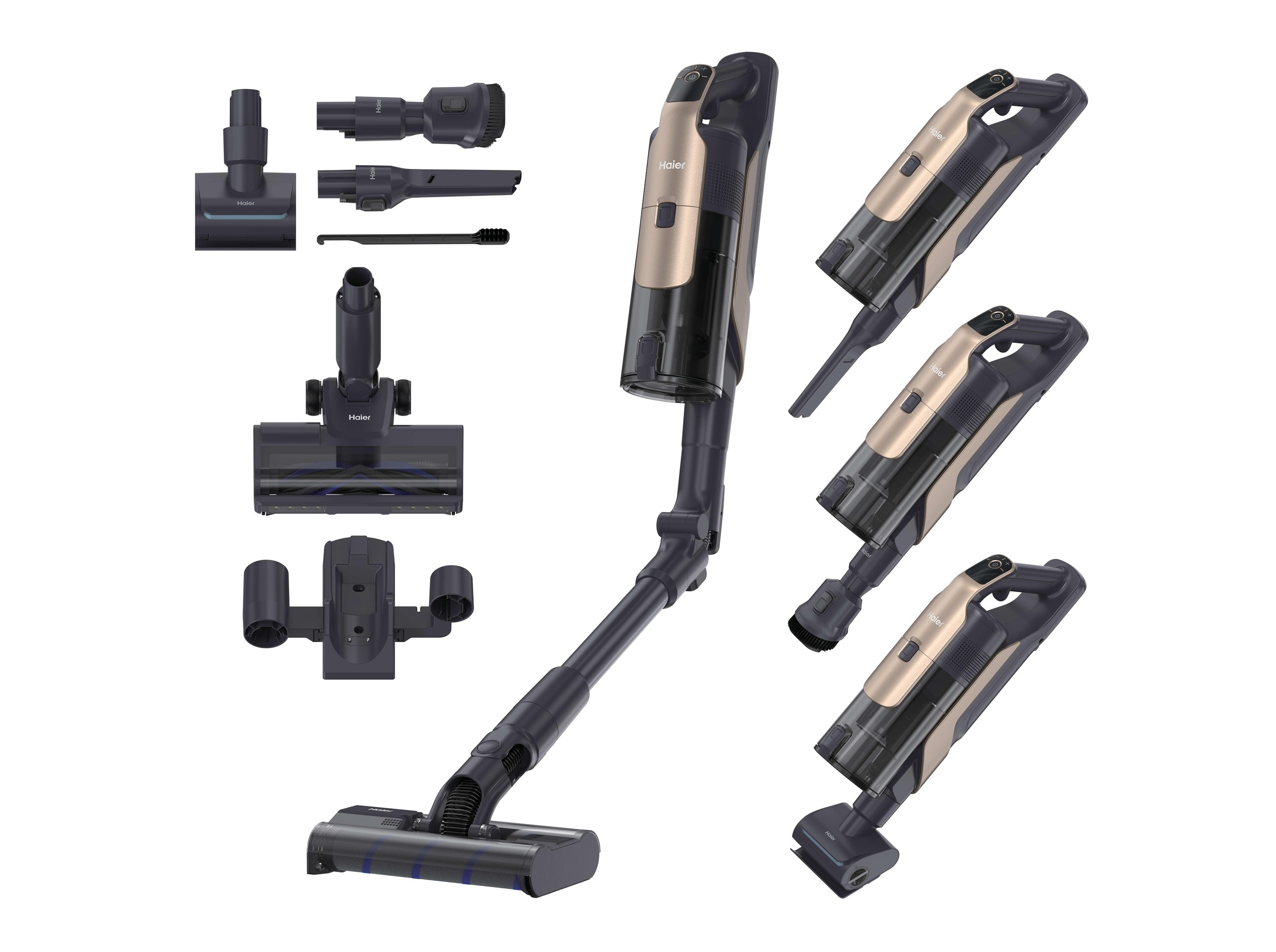 Aspirador vertical haier hcvm510px 011 m5 pet flexi 21.6v