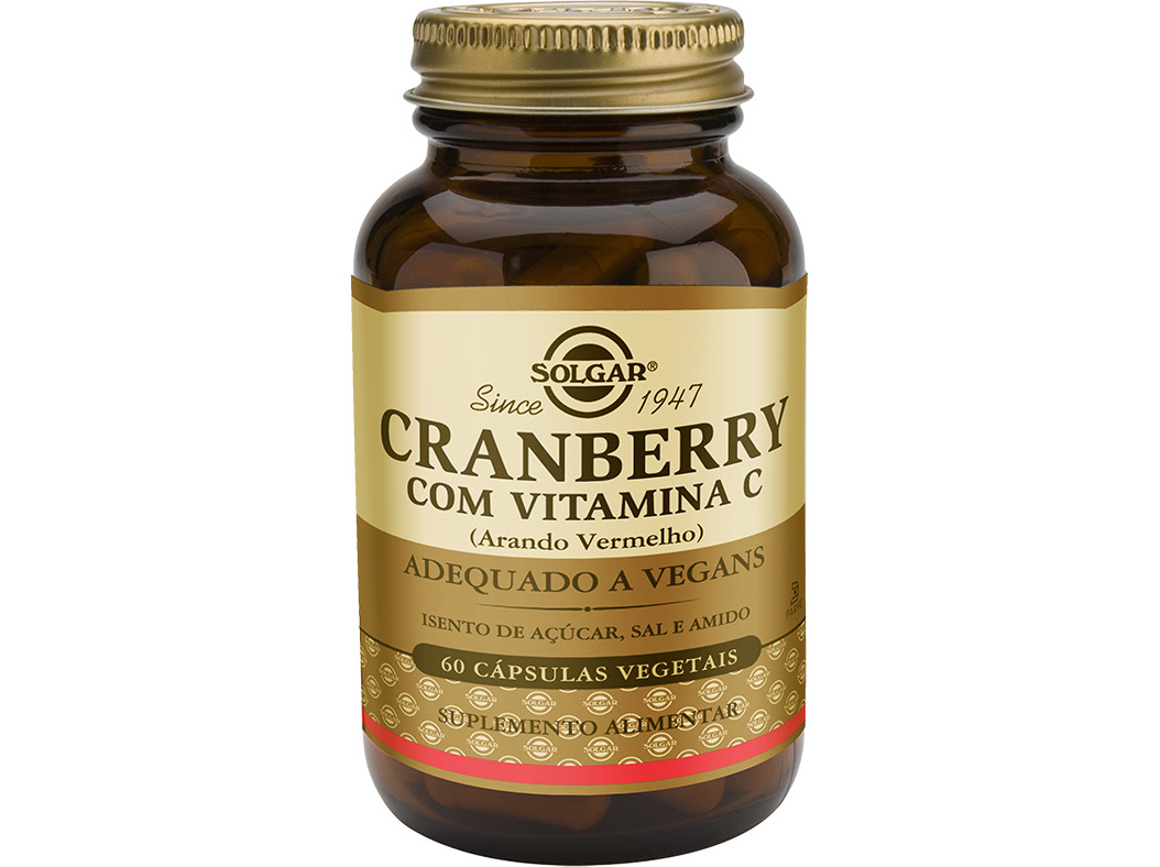 Suplemento Solgar Cranberry+vitamina C 60 Capsulas Solgar