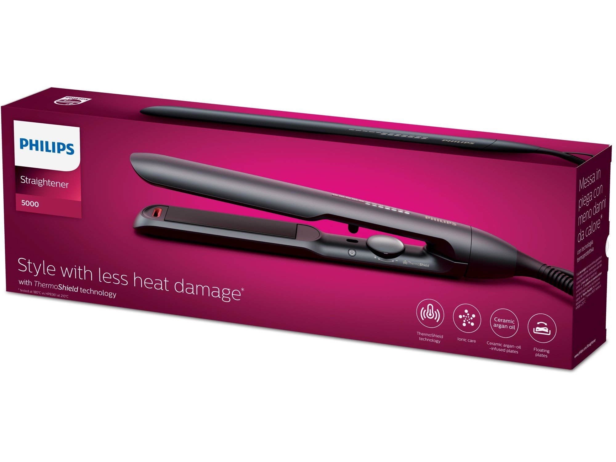 Alisador De Cabelo Philips Bhs510/00 Preto 230ºc Auchan