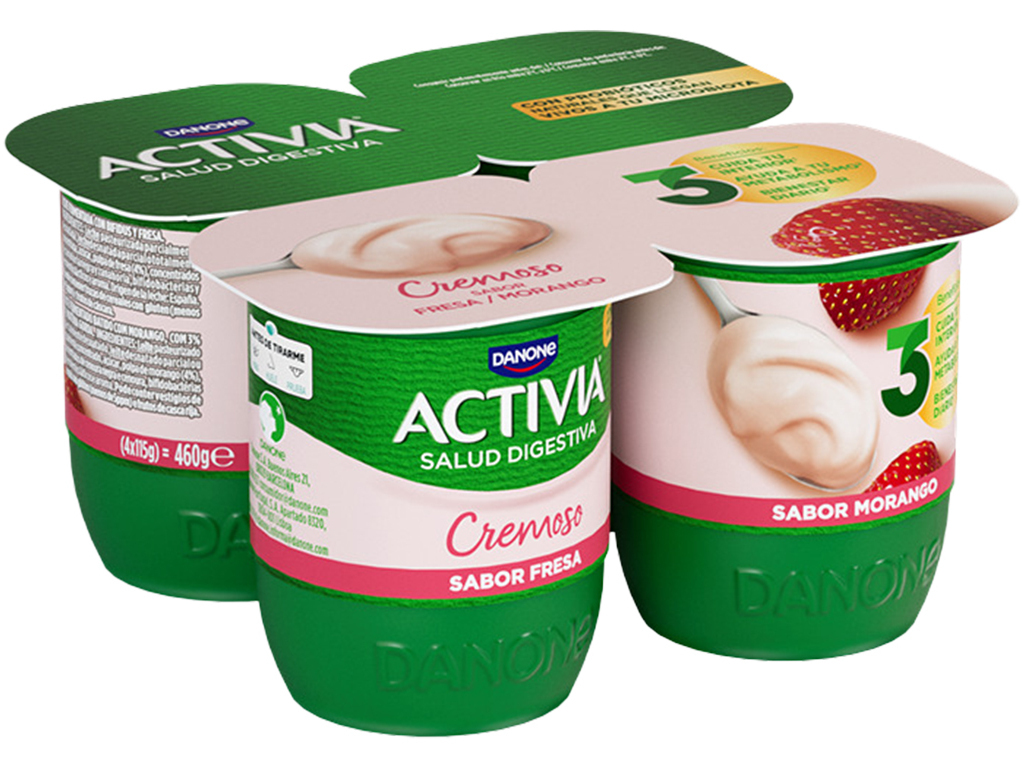 Bifidus Cremoso Activia Morango 115gx4