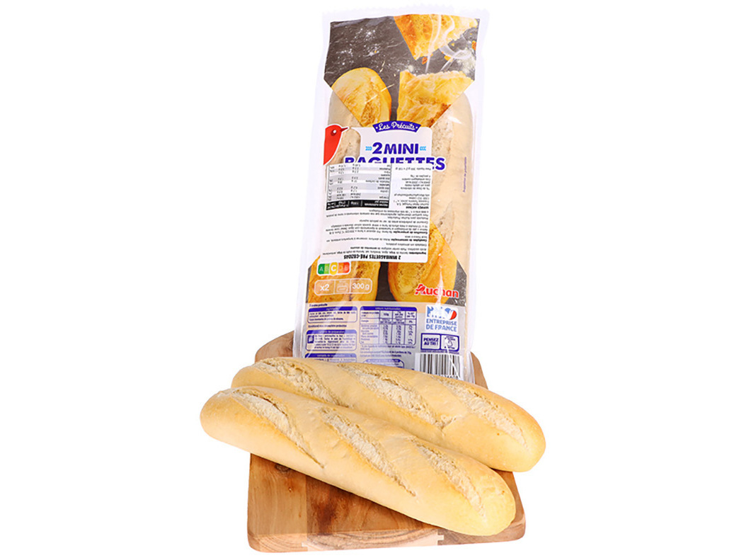 Baguetes Mini Auchan Pré Cozidas 2x150g Auchan