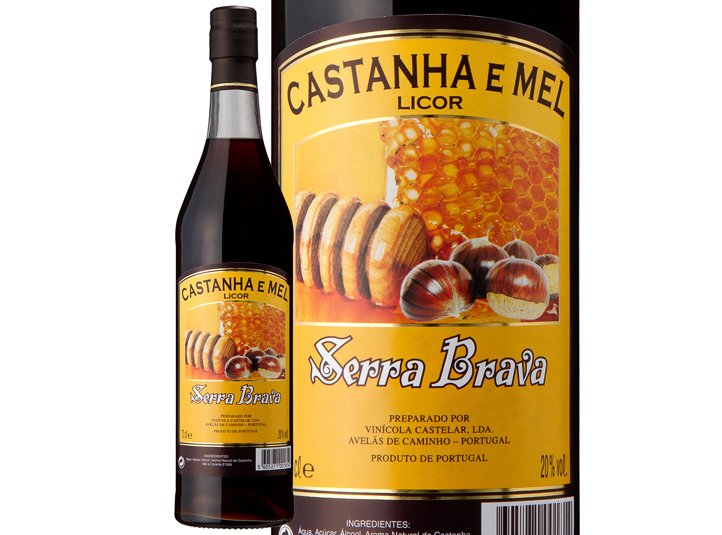 Licor De Castanha E Mel Serra Brava 0.50l Serra Brava