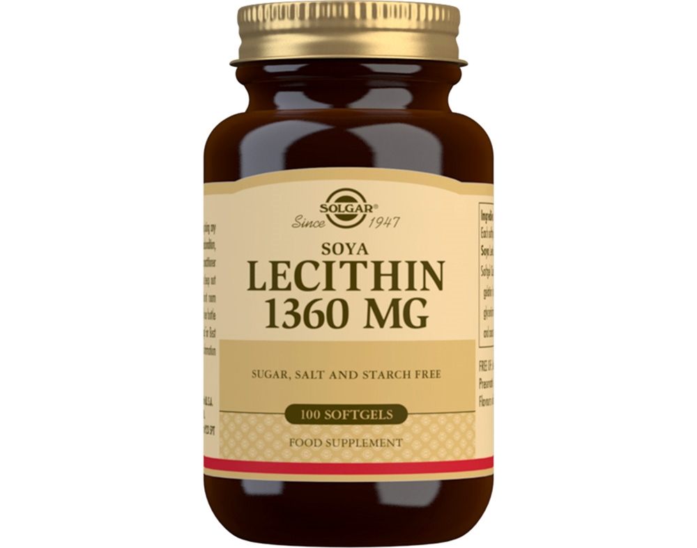 Suplemento Solgar Lecitina 1360 Mg 100 Capsulas Solgar