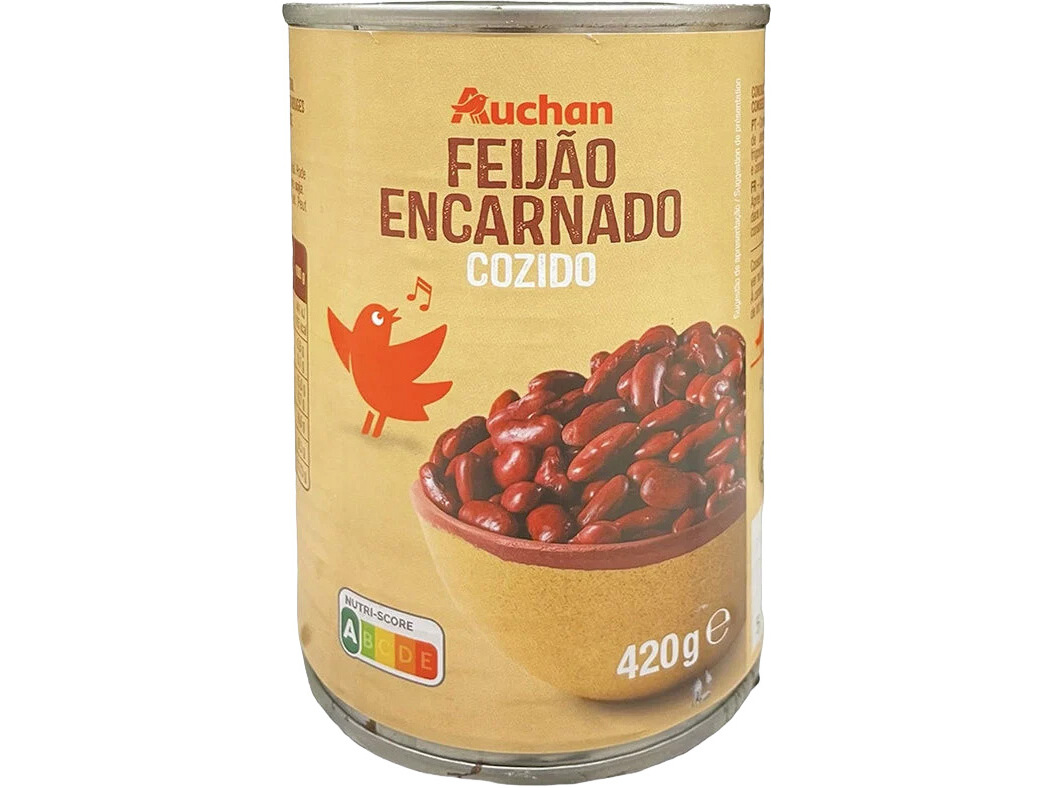 Feijão Encarnado Auchan Cozido 420(260)g Auchan
