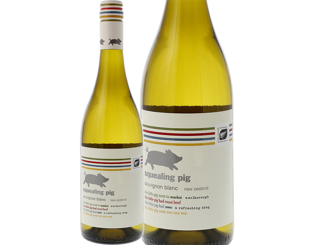 Vinho Branco Squealing Pig Sauvignon Blanc Nova Zelandia 0.75l Squealing Pig