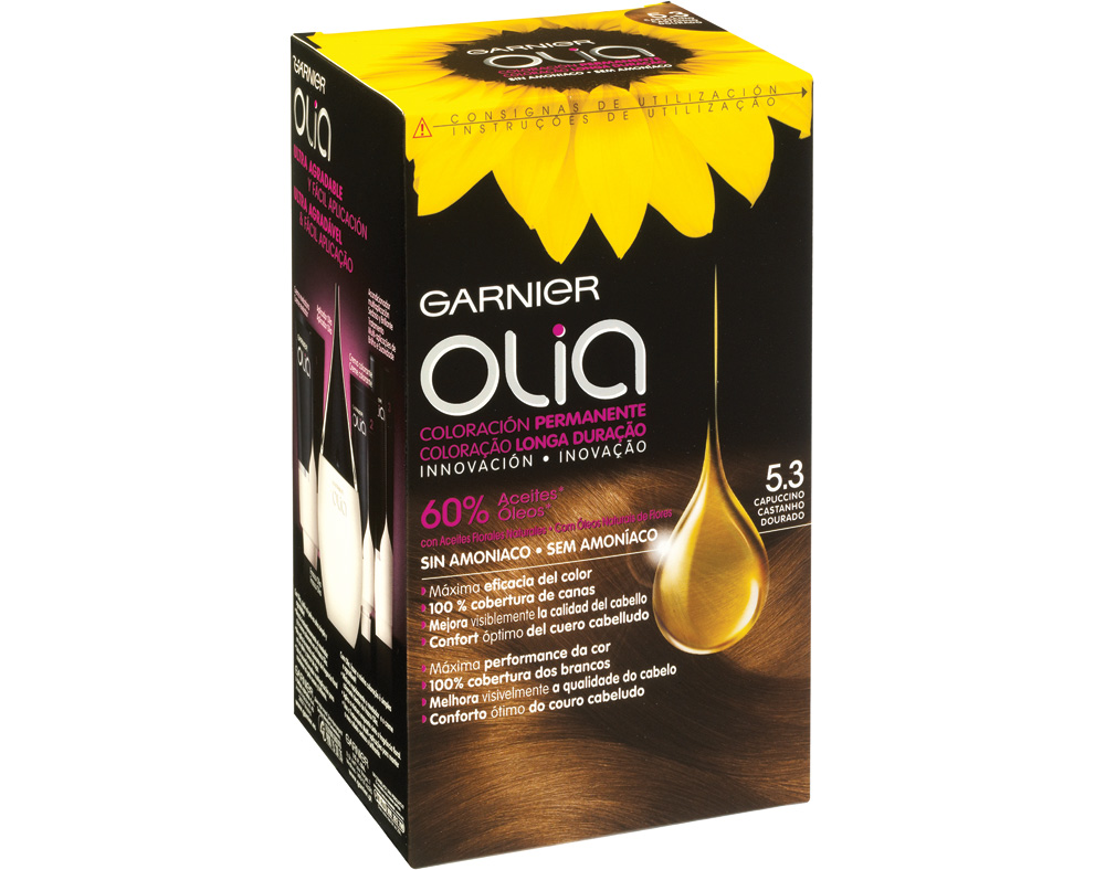 Coloração olia garnier castanho dourado 5.3