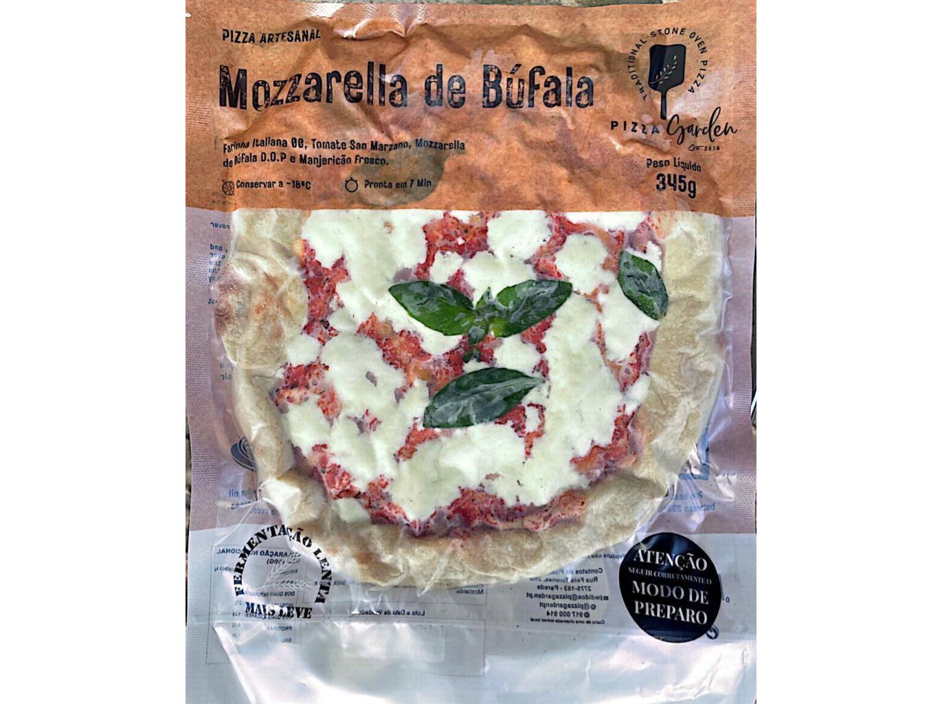 Pizza garden mozzarella de búfala 345g