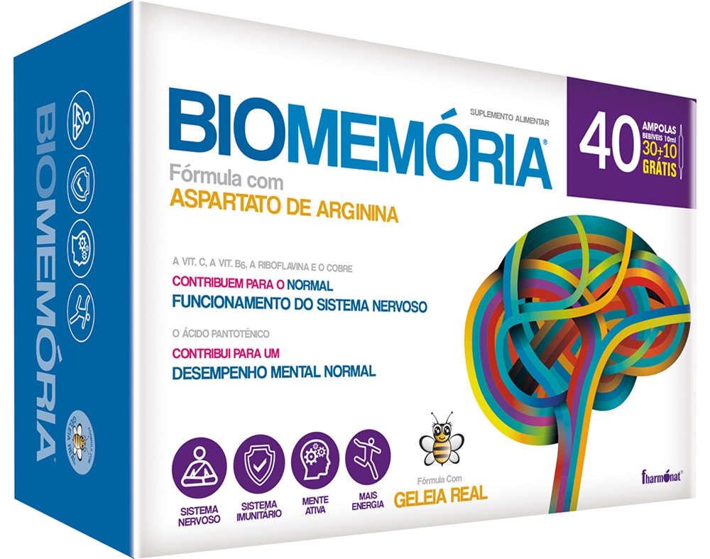 Suplemento Biomemoria Ampolas Biomemoria