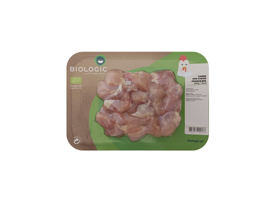 Carne cubos frango biologic bio 300 g