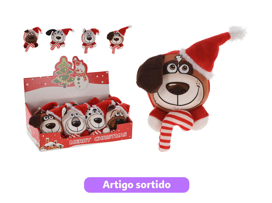 Brinquedo Cão Dogs Collection Peluche Natal 12cm Modelos Sortidos