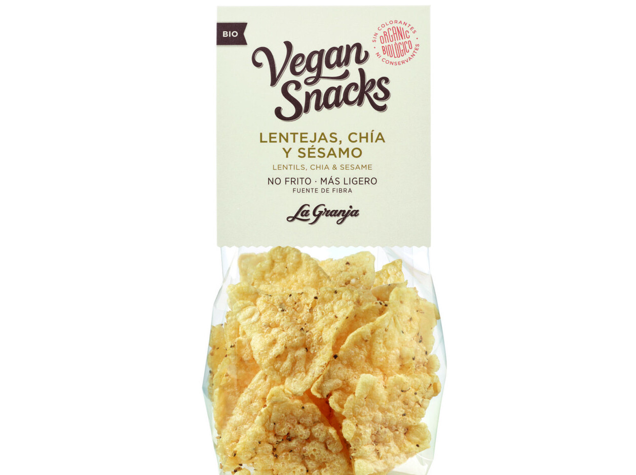 Snack lentilha la granja sem glúten chia e sesamo bio 40g