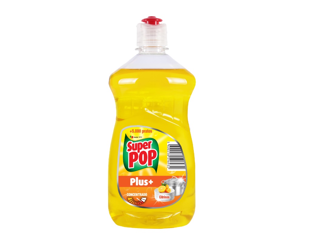 Detergente de loiça super pop plus+ citrinos 460 ml