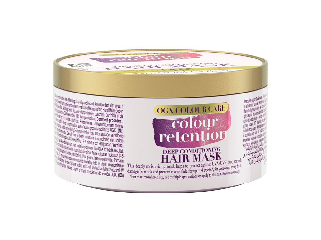 Mãscara ogx colour care sem sulfatos 300 gr