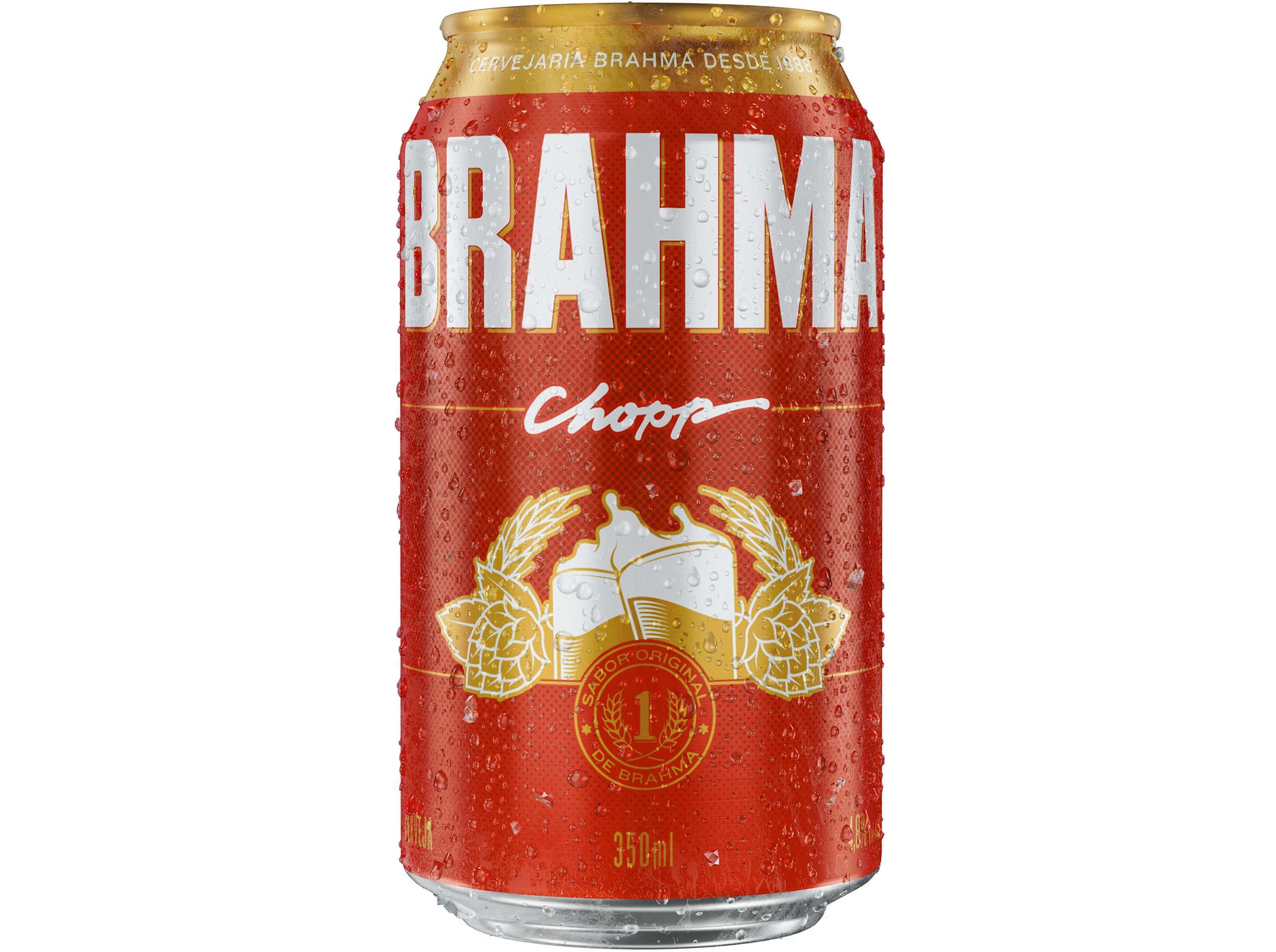 Cerveja Brahma Chopp Brasil Lata 0.35l Brahma