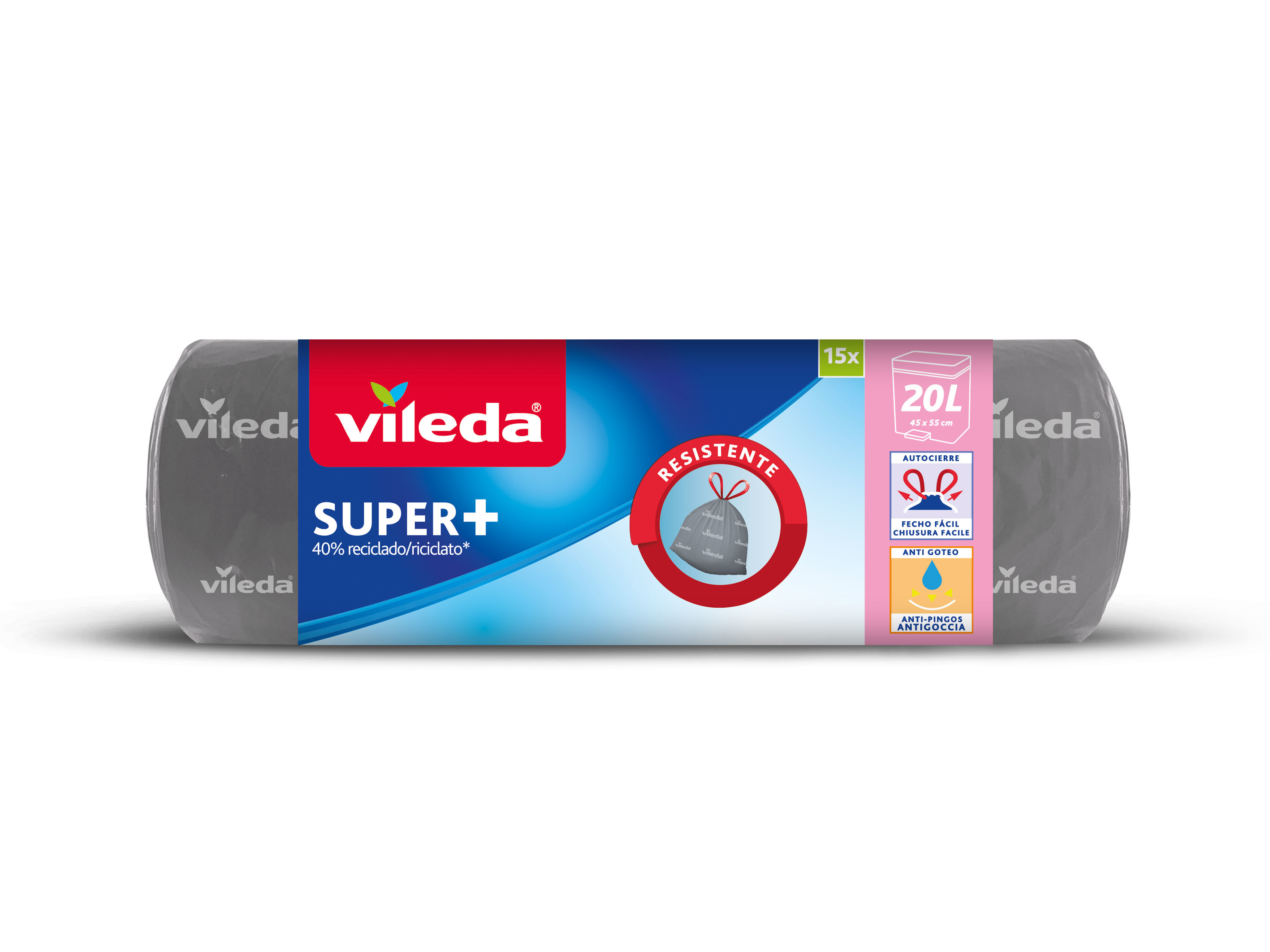 Sacos de lixo vileda ecobag ff 20 lt 15 un