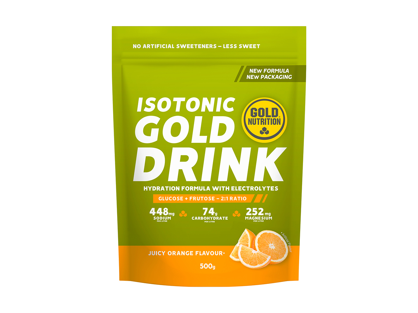Gold Nutrition Isotonic Gold Drink 500g Laranja.
