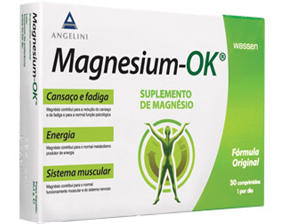 Suplemento Magnesium Ok 30 Comprimidos Magnesium