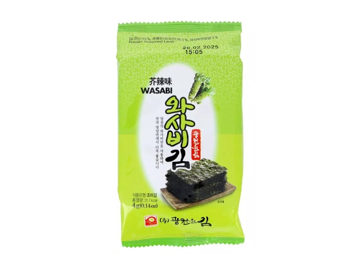 Snack De Alga Kwangcheon Wasabi 4g