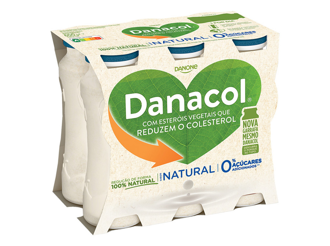 Danacol danone líquido natural 6x100g