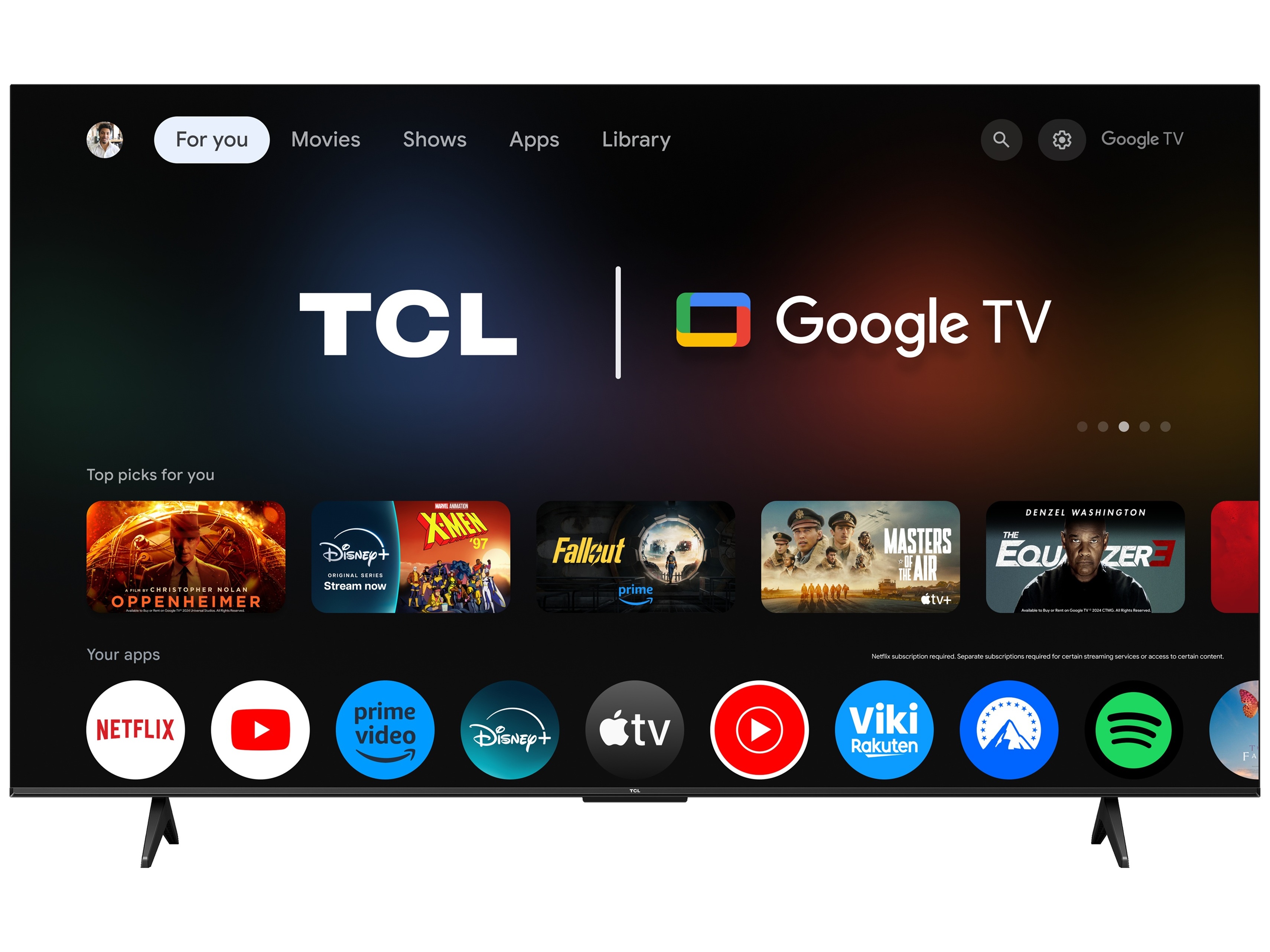 Tv tcl 75t69c (75" 4k google tv)