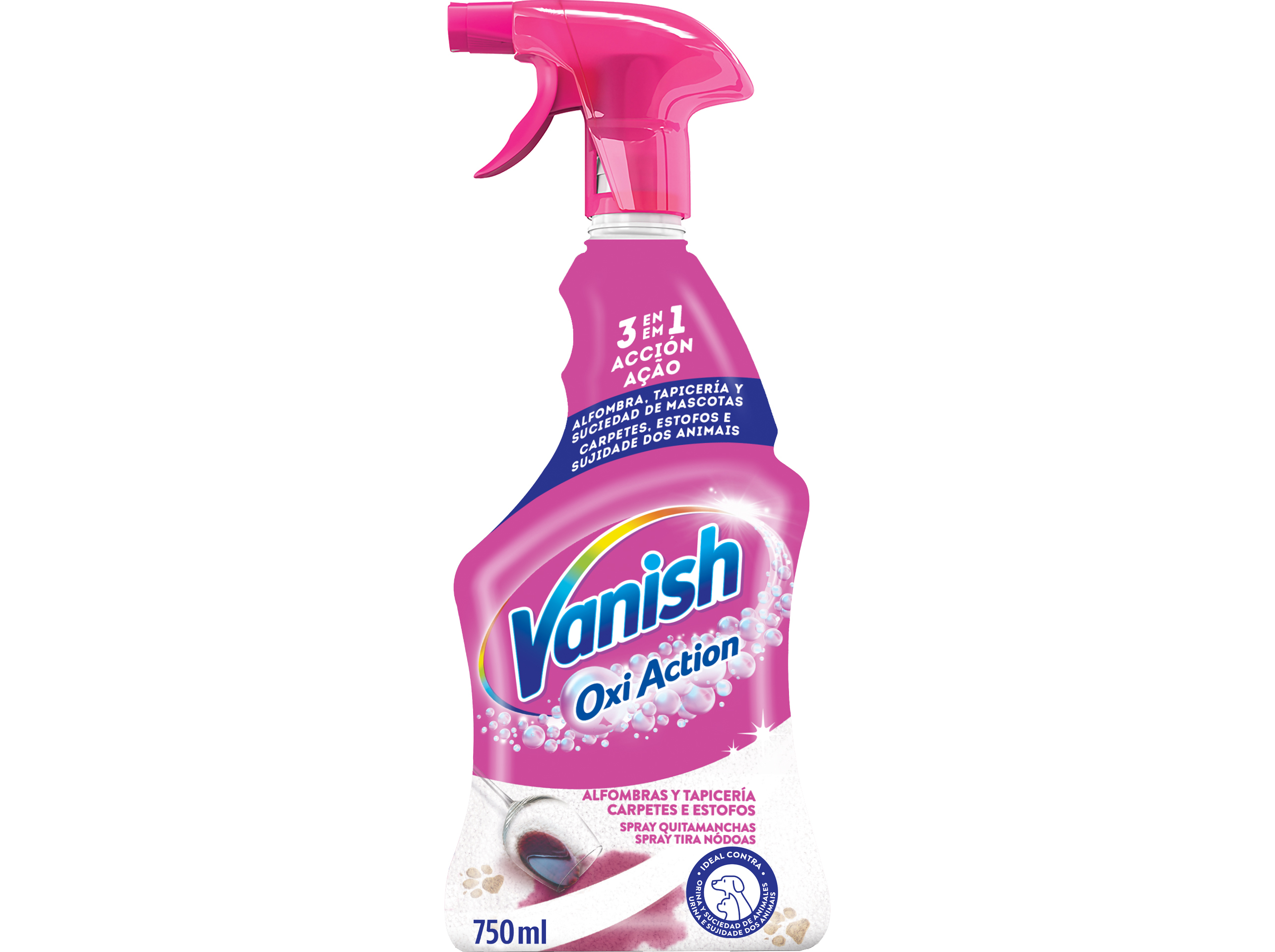 Spray tira nódoas carpete e estofos vanish 750ml