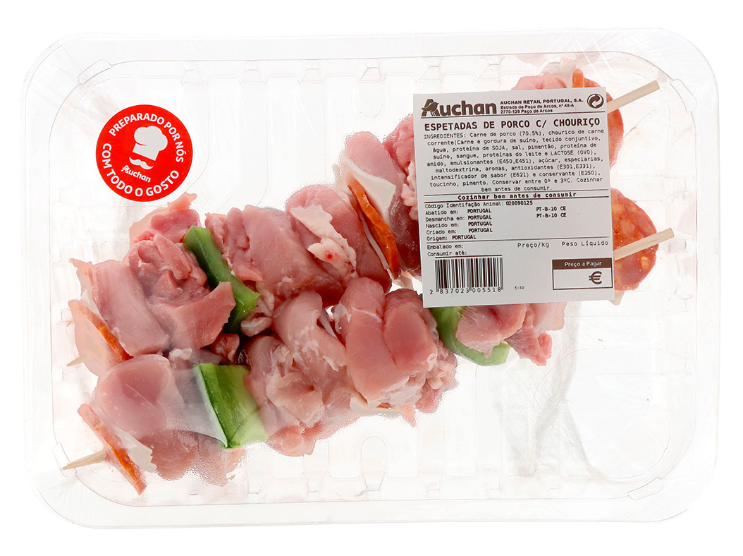 Espetadas De Porco Kg Auchan
