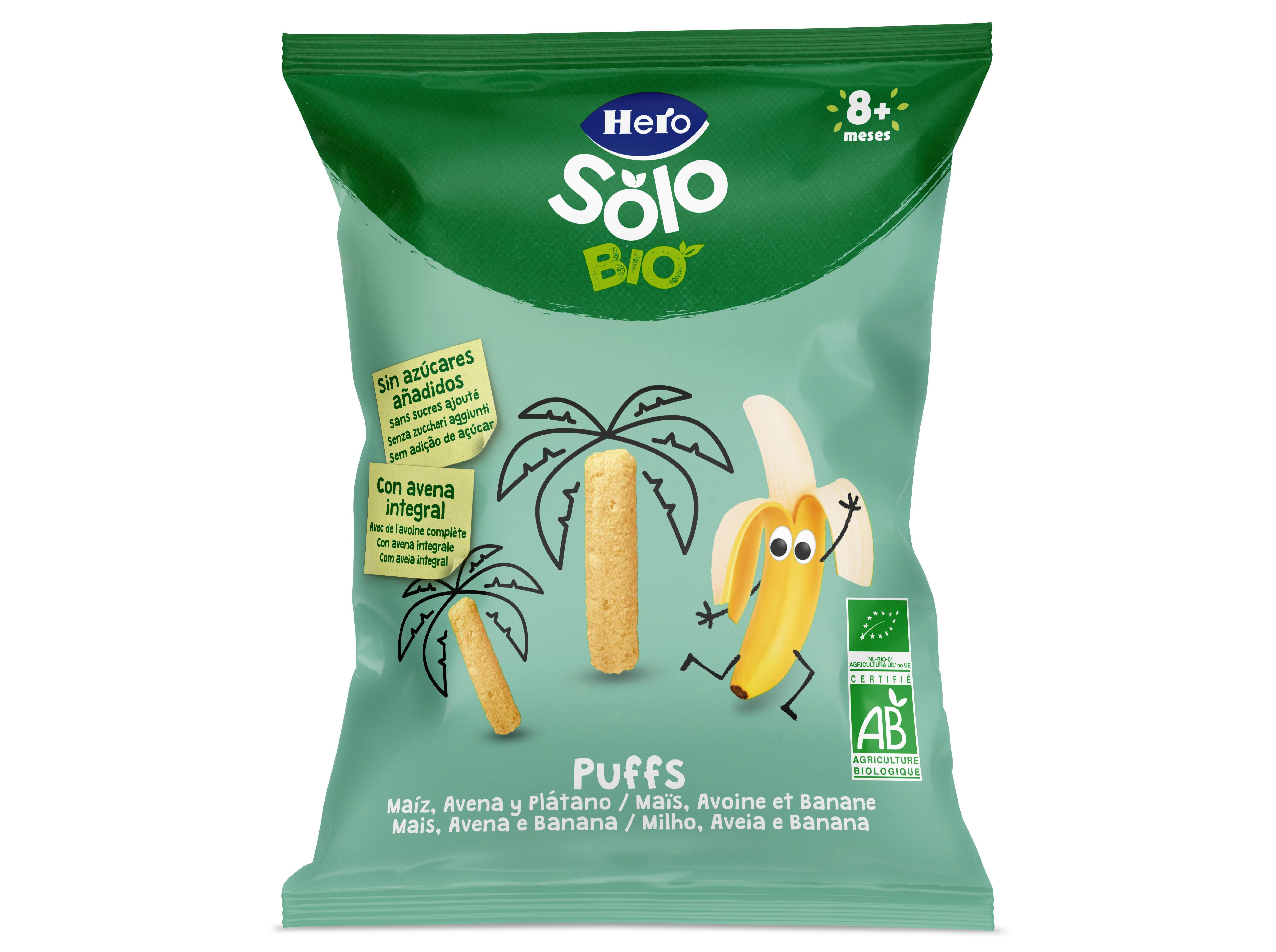 Snack hero solo bio milho aveia e banana 25g