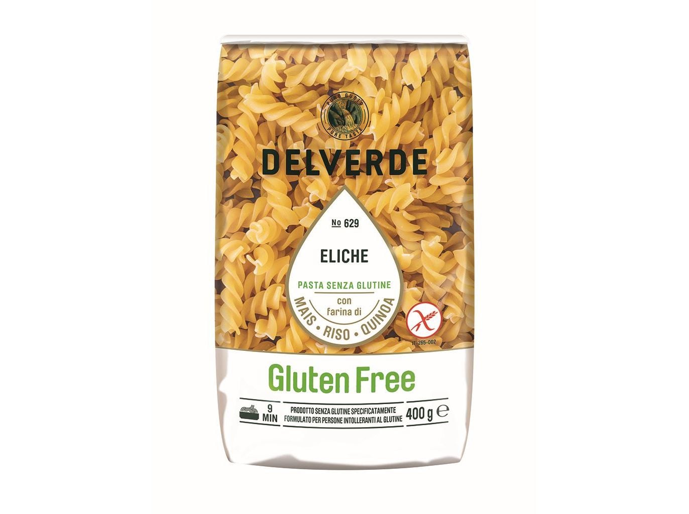 Fusilli delverde gluten free 400g