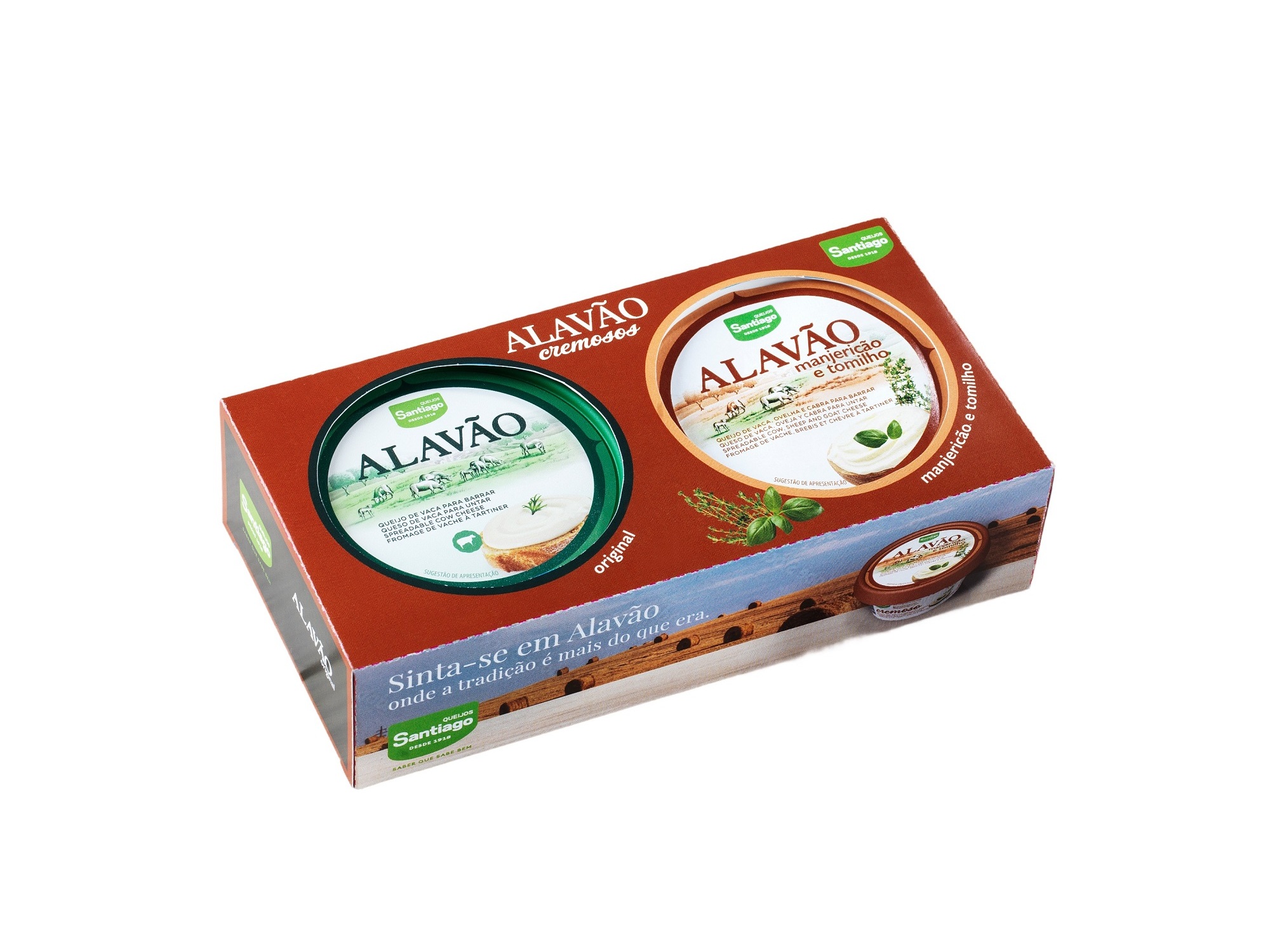 Pack Queijo Alavão Original/manj&tom 2x125g