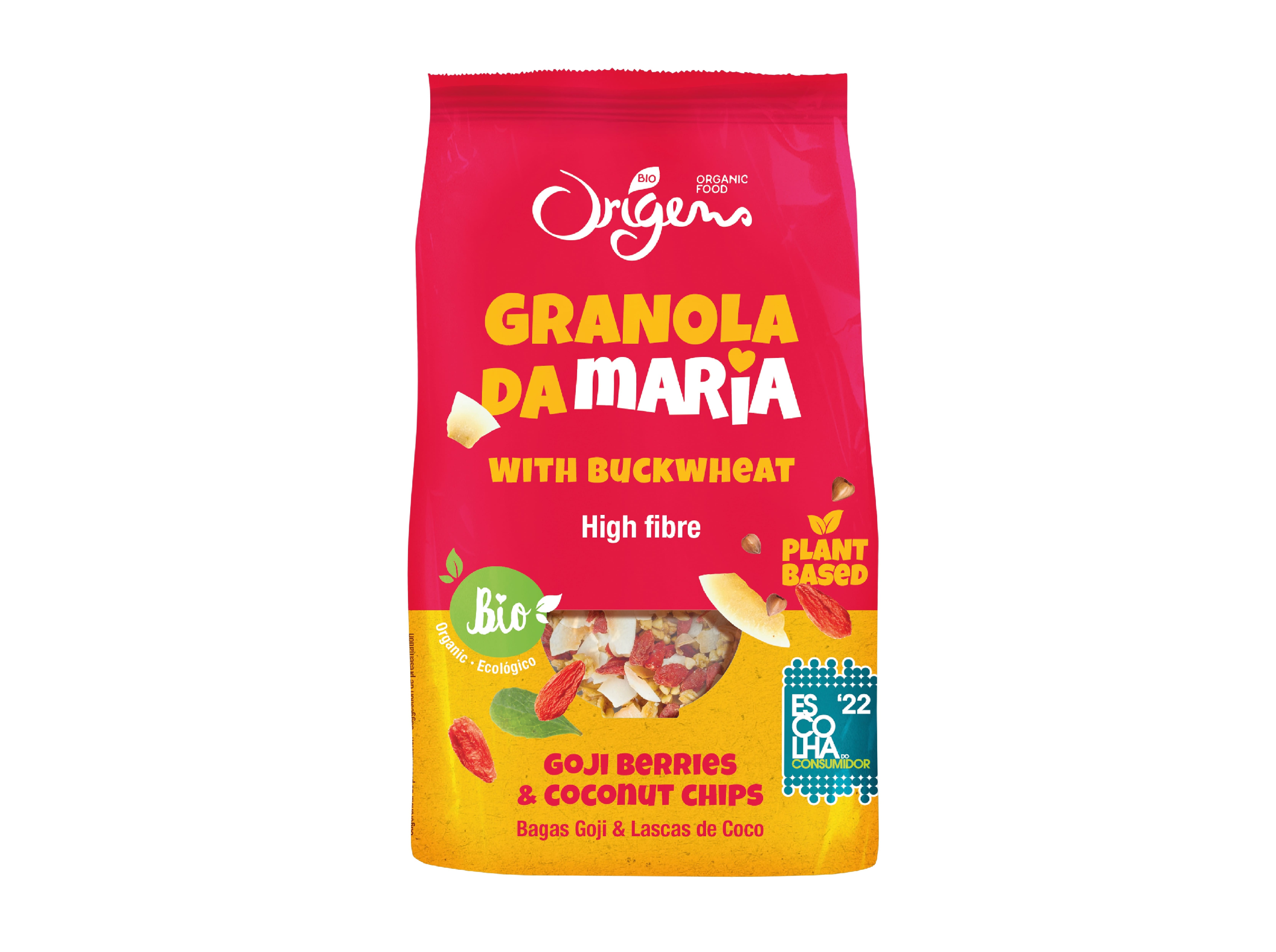 Granola da maria origens bio bagas goji e côco 300g