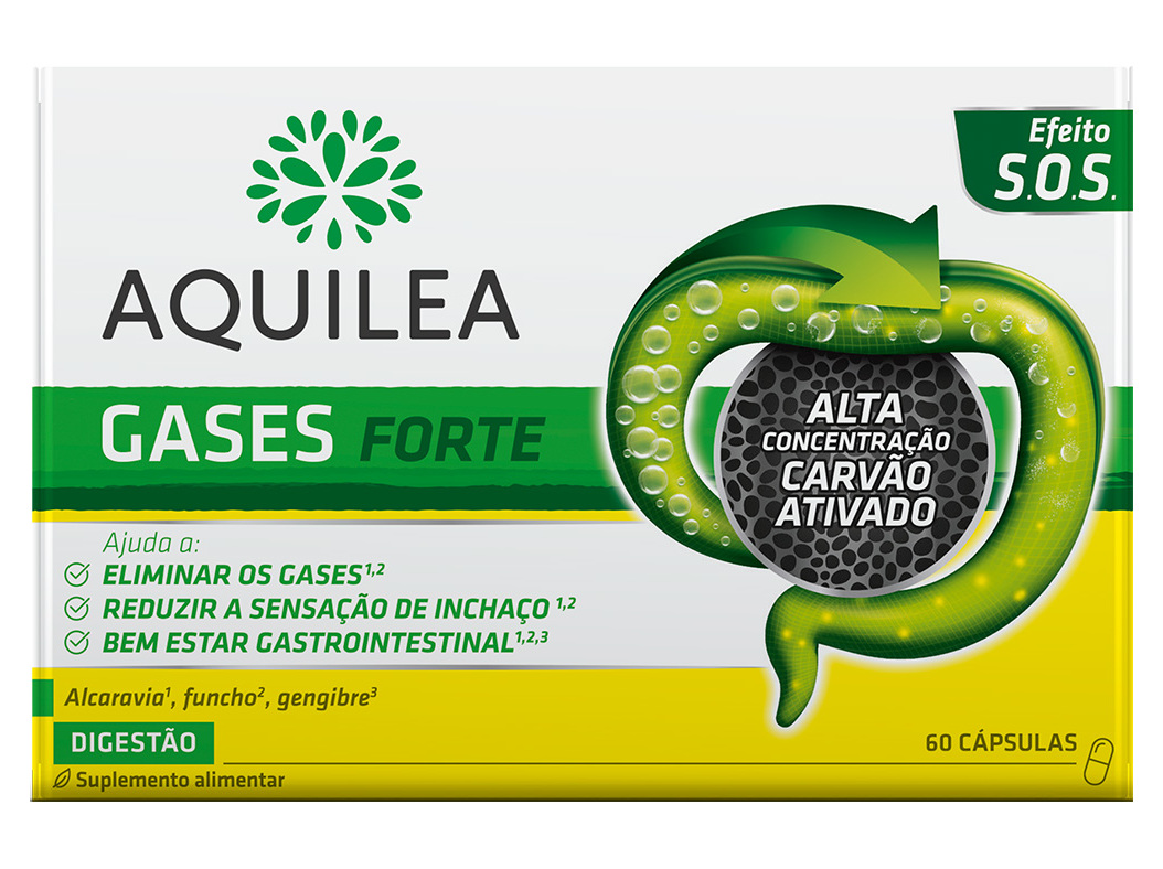 Suplemento Aquilea Gases Fortes 60un Aquilea