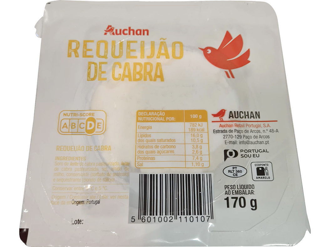 Requeijão De Cabra Auchan 170g Auchan