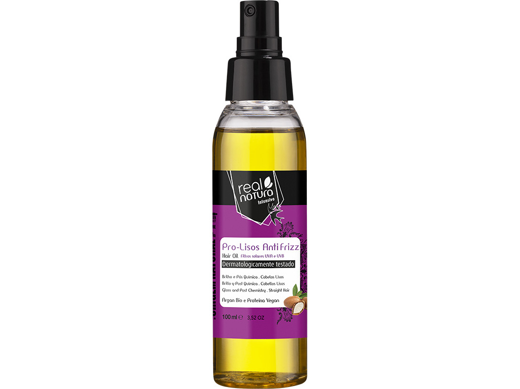 Óleo capilar real natura pro-lisos anti frizz 100ml