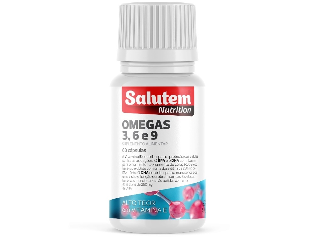 Suplemento Salutem Omega 3 - 6 - 9 60 Cápsulas Salutem