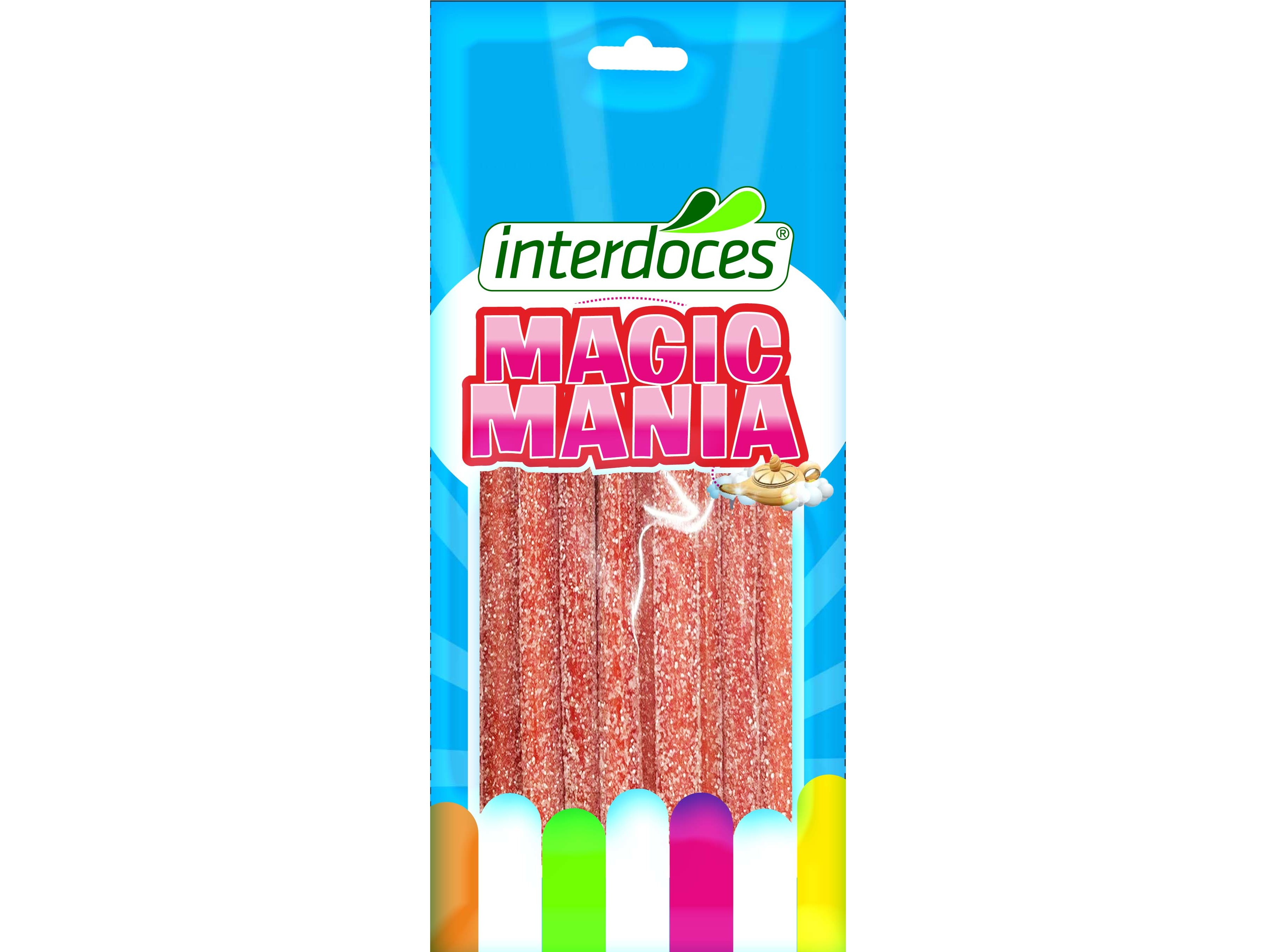 Gomas Interdoces Tubo Mágico Morango Ácido 100g Interdoces