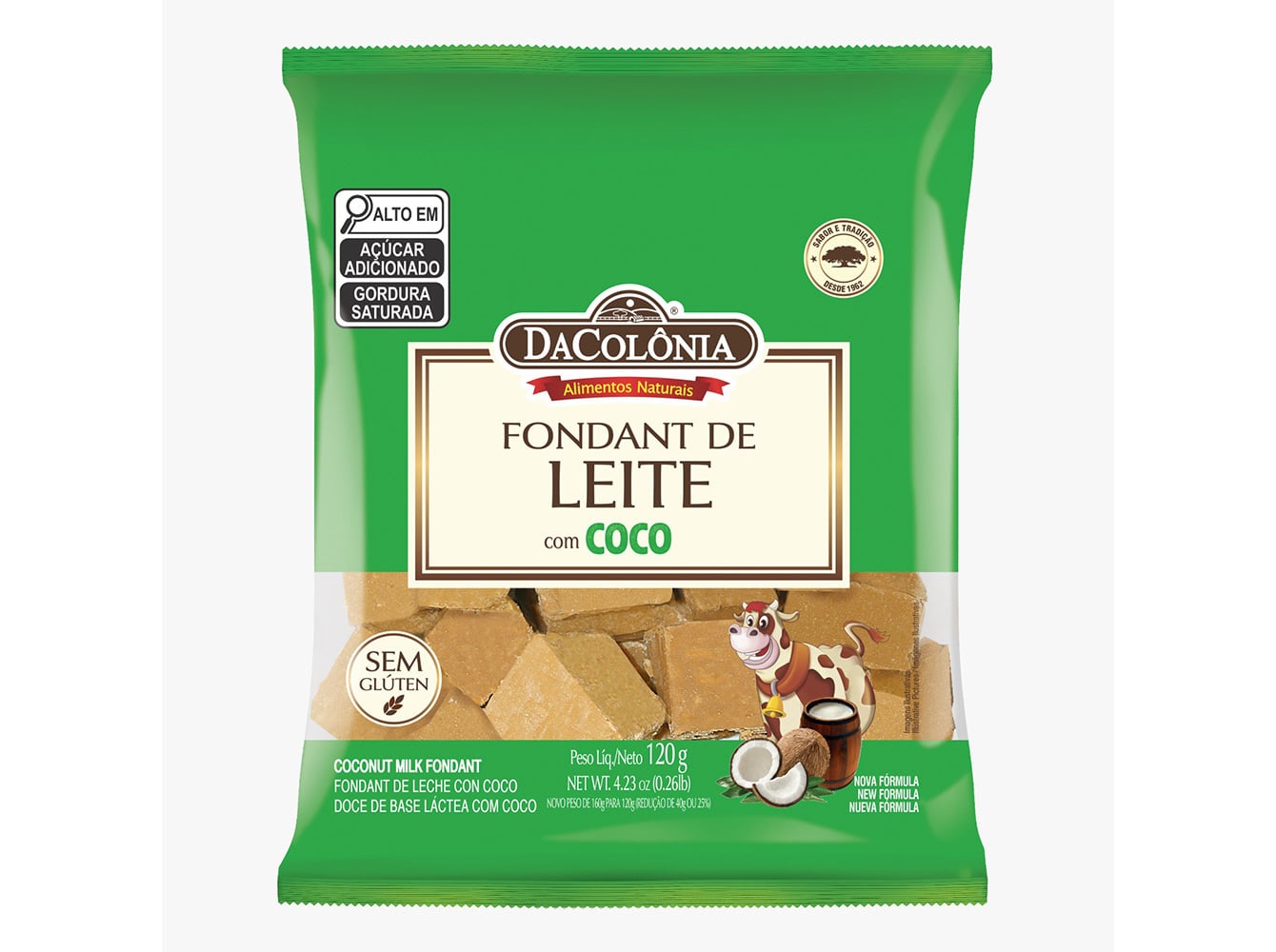 Fondant de leite dacolônia com coco 120g