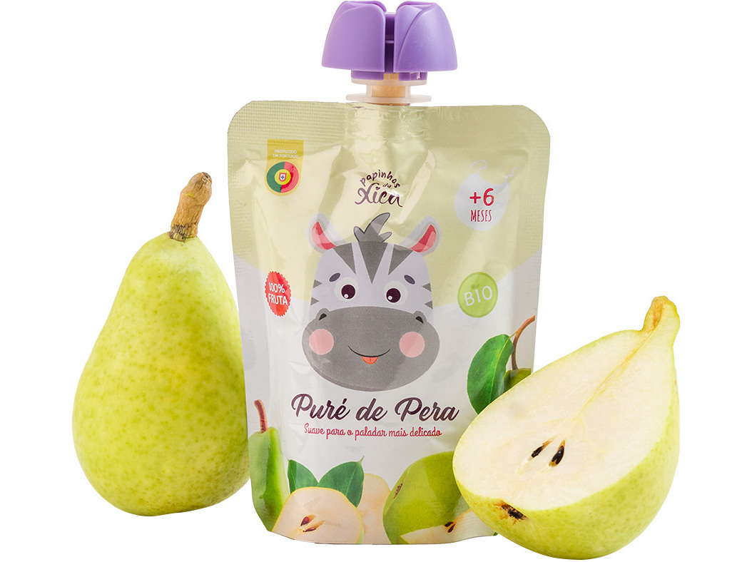 Saqueta Papinhas Da Xica Pure Pera Bio 90g Papinhas Da Xica
