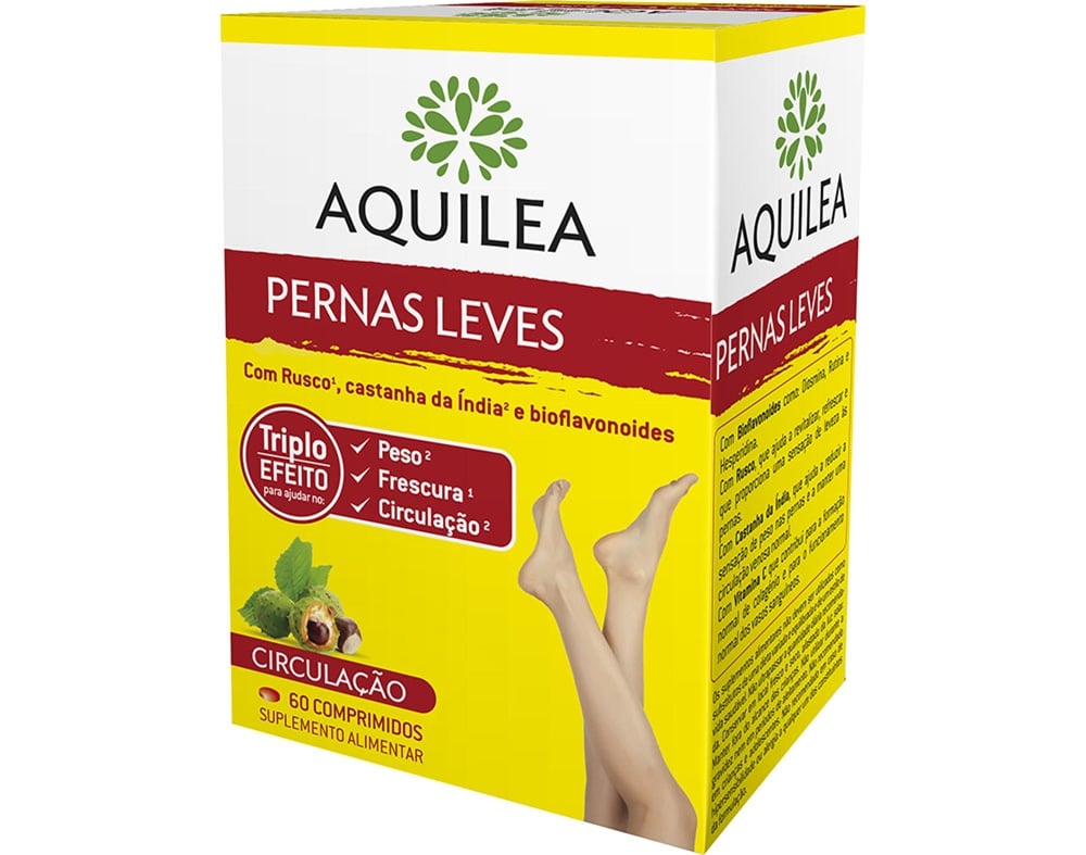 Suplemento Aquilea Pernas Leves 60 Comprimidos Aquilea